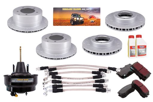 TT Fortified Brake Upgrade KIT DISC REAR + ABS W/O STAB CTRL – Toyota Land Cruiser 70 Series