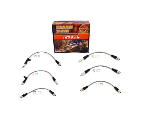Braided Brake HOSE KIT SUIT Raised Suspension – Toyota Land Cruiser 200 Series