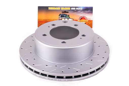 Slotted AND Dimpled Rotor REAR SUIT TTBBK22 KIT – Toyota Land Cruiser 70 Series