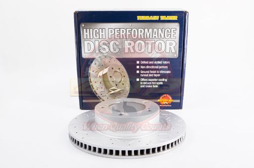 T/T Dimpled & Slotted Rotor FRT 354MM DIA 18&20"alloy Wheels – Toyota Land Cruiser 200 Series