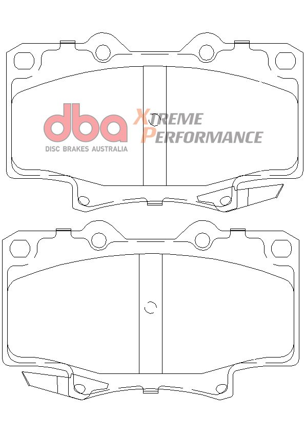 DBA Front Xtreme Performance Brake Pads (Pre-08/1992)