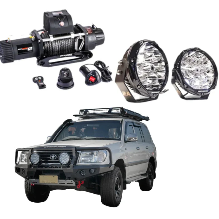 Rockarmor GT Hoop Steel Bullbar Combo - Land Cruiser 100 Series 98-07